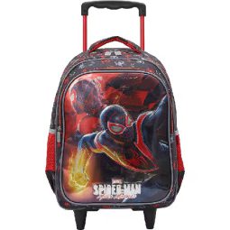 Mochila com rodas em poliéster, Spider Man, 13360, Xeryus - PT 1 UN