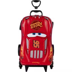 Mochila Escolar Infantil de Rodinhas Carros Disney Relâmpago  - PT 1 UN